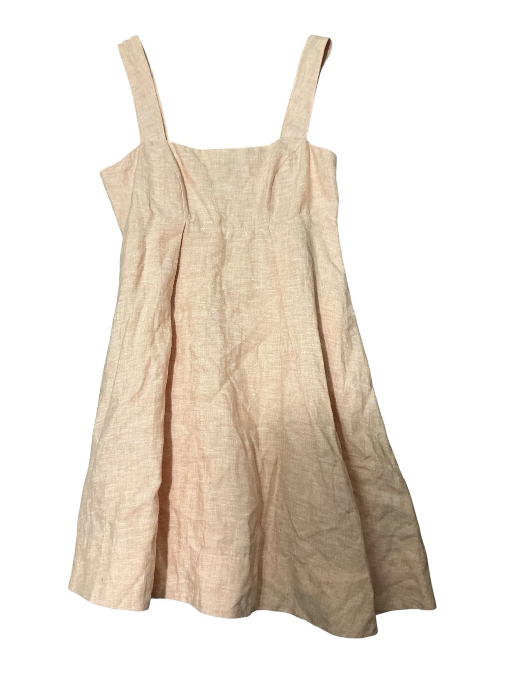 Banana Republic Kenza Linen Blend Dress NWT Size 6 Peach Blush A-Line Summer